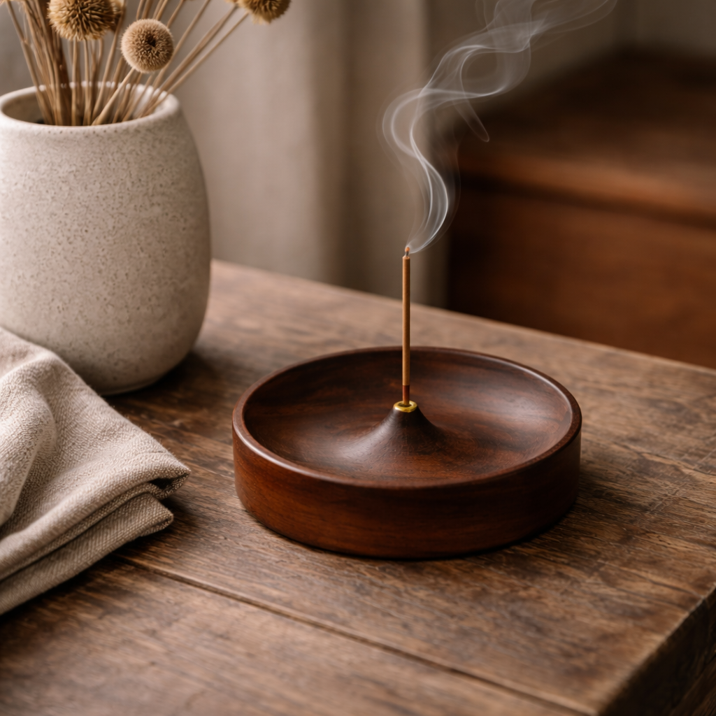 Sapporo Handmade Black Walnut Incense Holder