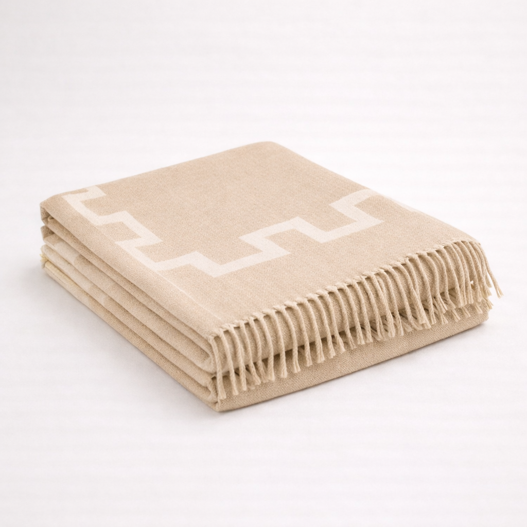 Seoul Luxury 100% Lambswool Throw Blanket