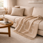 Seoul Luxury 100% Lambswool Throw Blanket