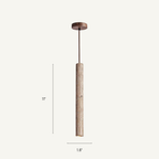 Siena Travertine Pendant Light Long