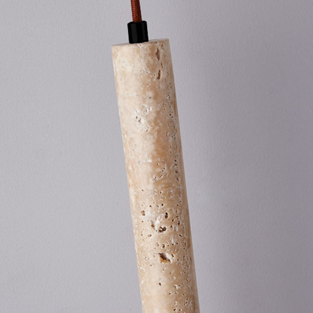 Siena Travertine Pendant Light Long