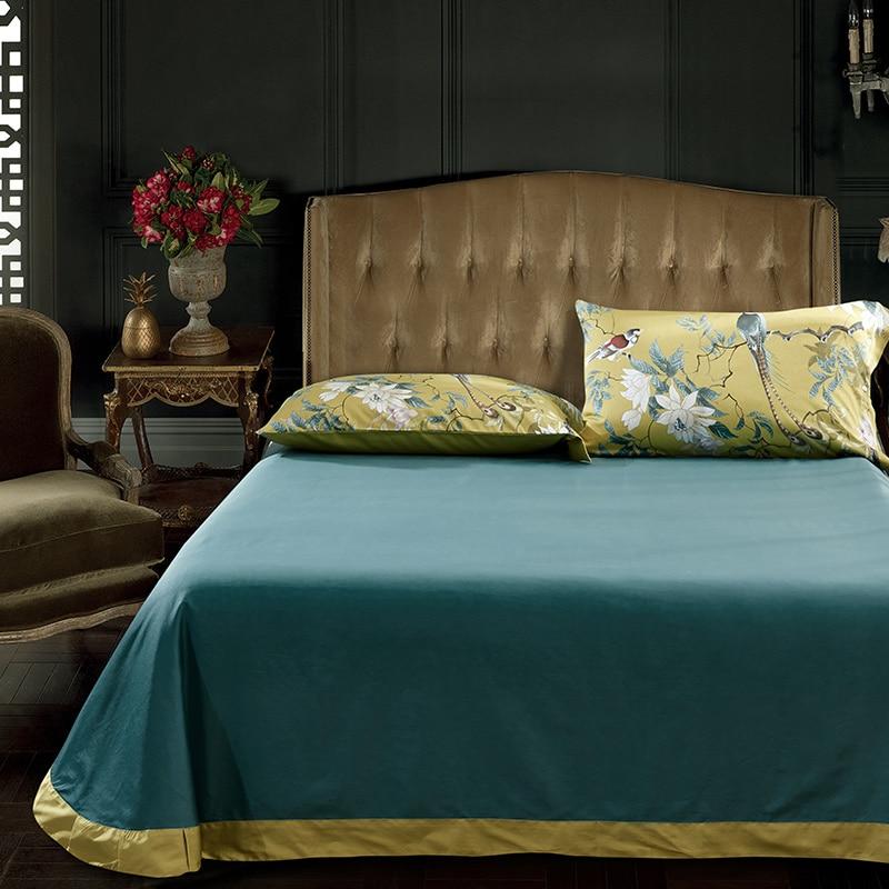 Tranquility Yellow Duvet Cover Set (Long-staple Sateen Cotton)