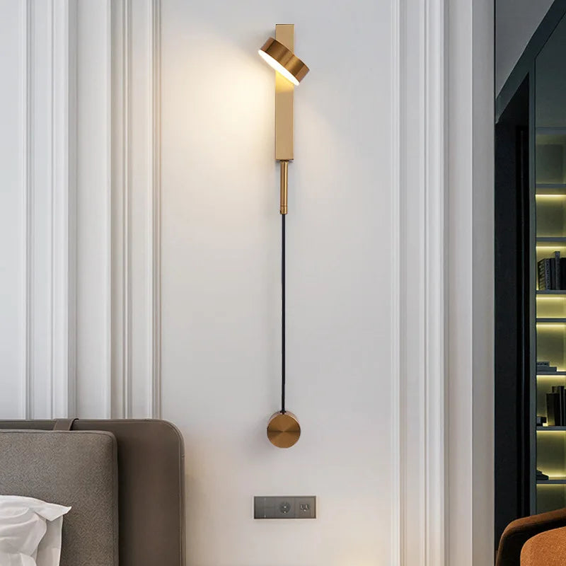 Stem Iron Wall Lamp