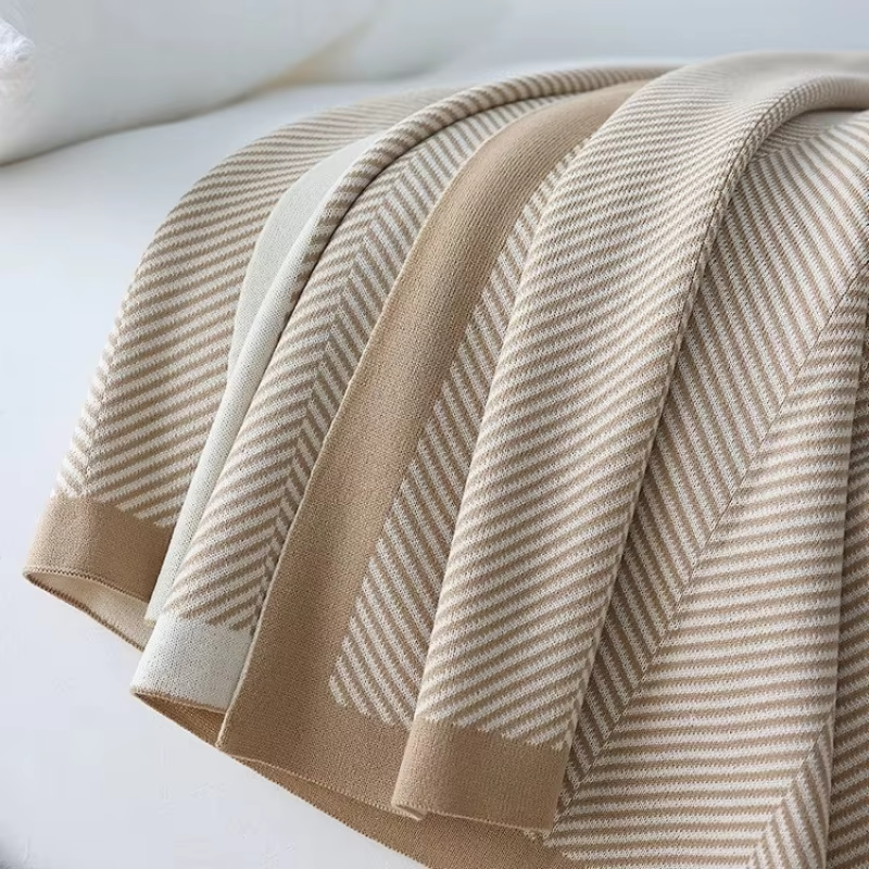 Stockholm Lightweight Knitted Throw Blanket for All Seasons