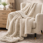 Stockholm Sherpa Fleece Throw Blanket