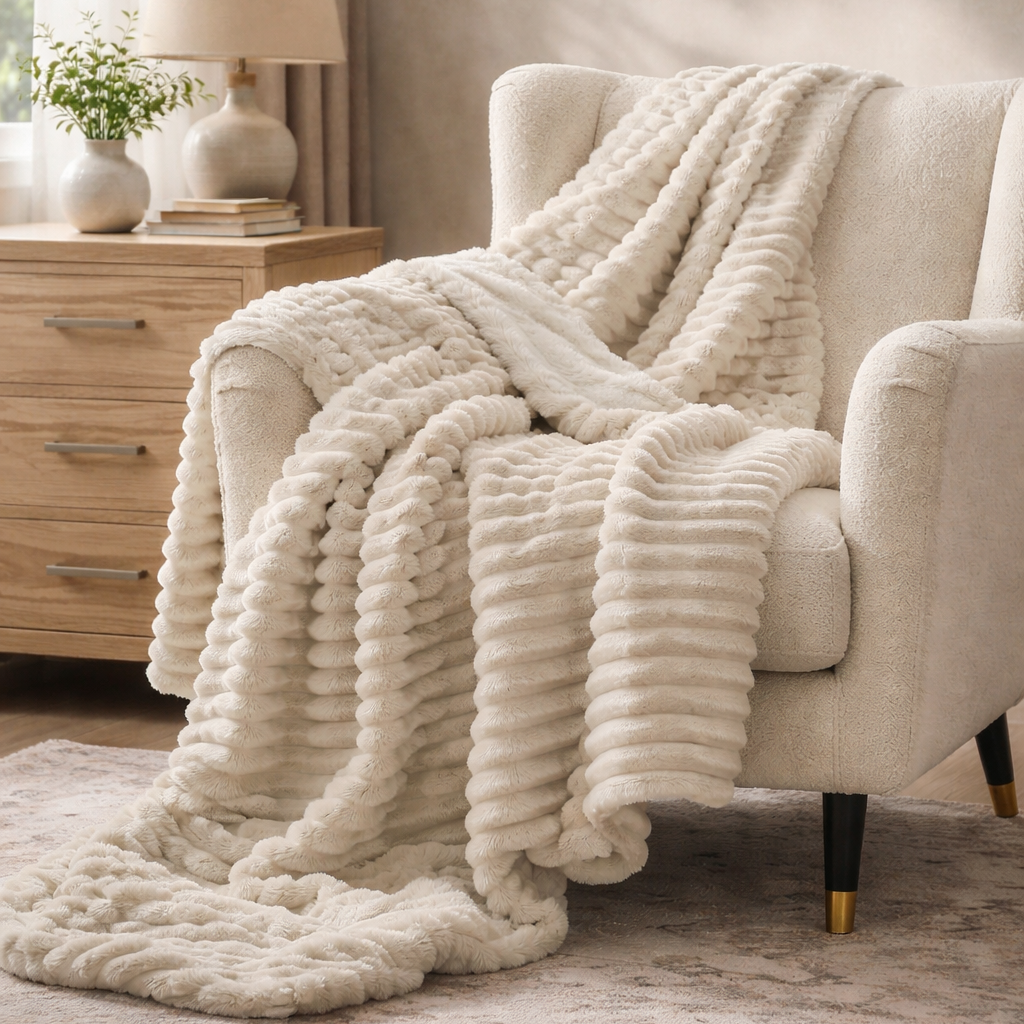 Stockholm Sherpa Fleece Throw Blanket