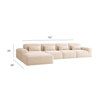 Stratus Modern Boneless Couch in Modular Sectional Design