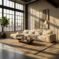 Stratus Modern Boneless Couch in Modular Sectional Design