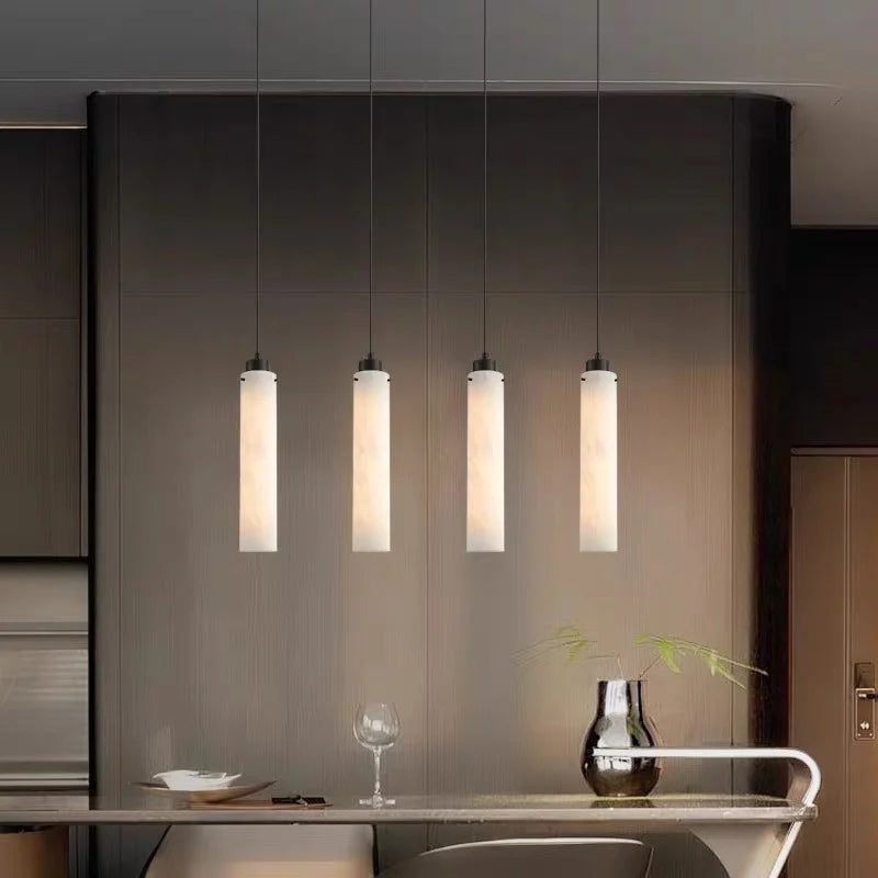 The Stone Marble and Gold Pendant Light