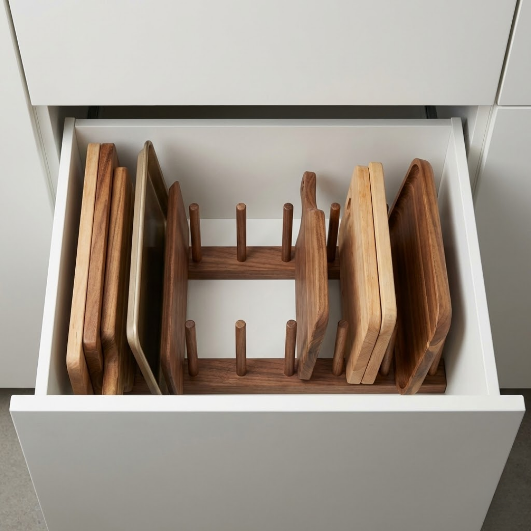 Tokyo Acacia Wood Storage Rack