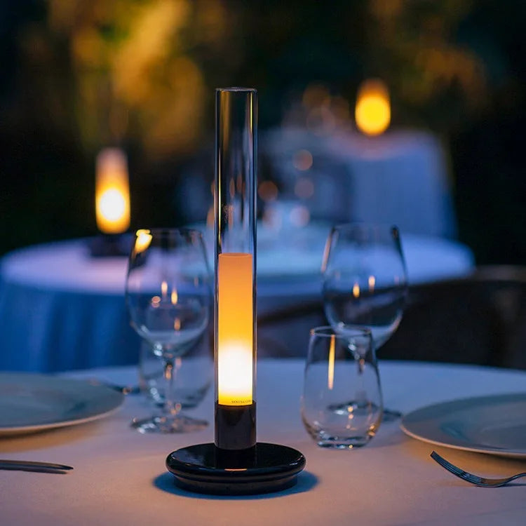 Touch Dimmer LED Glass Table Lamp