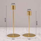 Vega Simple Iron Candlestick Holder