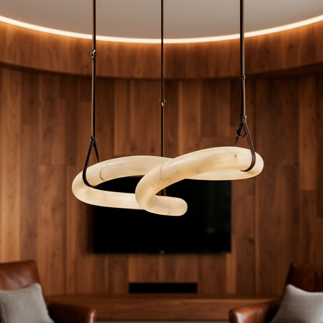 Valencia Spanish Alabaster Chandelier 40"