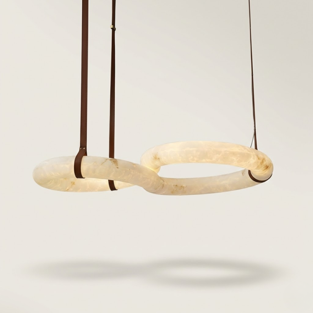 Valencia Spanish Alabaster Chandelier 40"