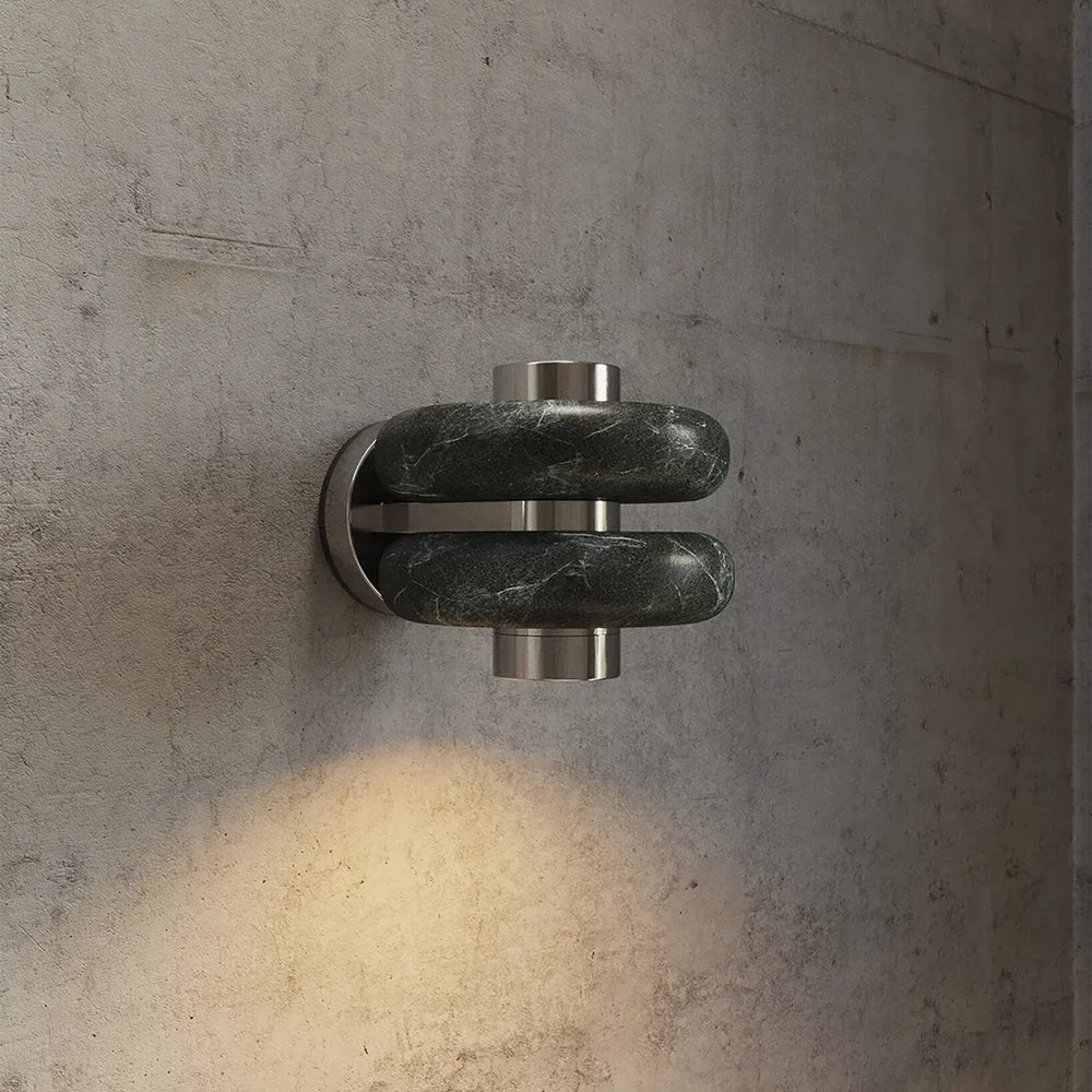 Verde Natural Marble LED Wall Sconce