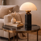 Vicenza Postmodern Luxury Marble & Glass Table Lamp