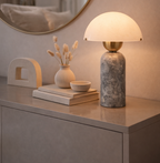 Vicenza Postmodern Luxury Marble & Glass Table Lamp