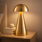 Vienna Retro Cordless Mushroom Touch Lamp for Hospitality