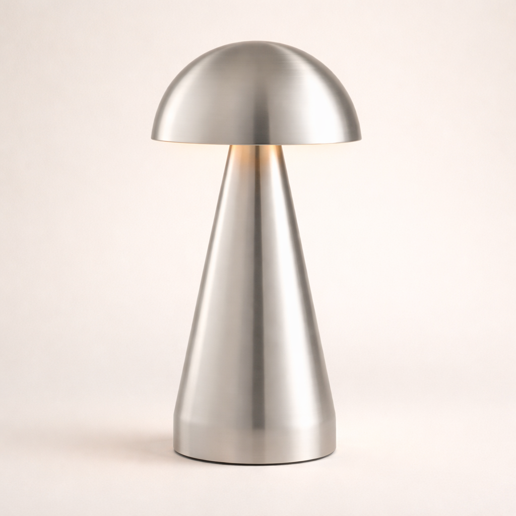 Vienna Retro Cordless Mushroom Touch Lamp for Hospitality