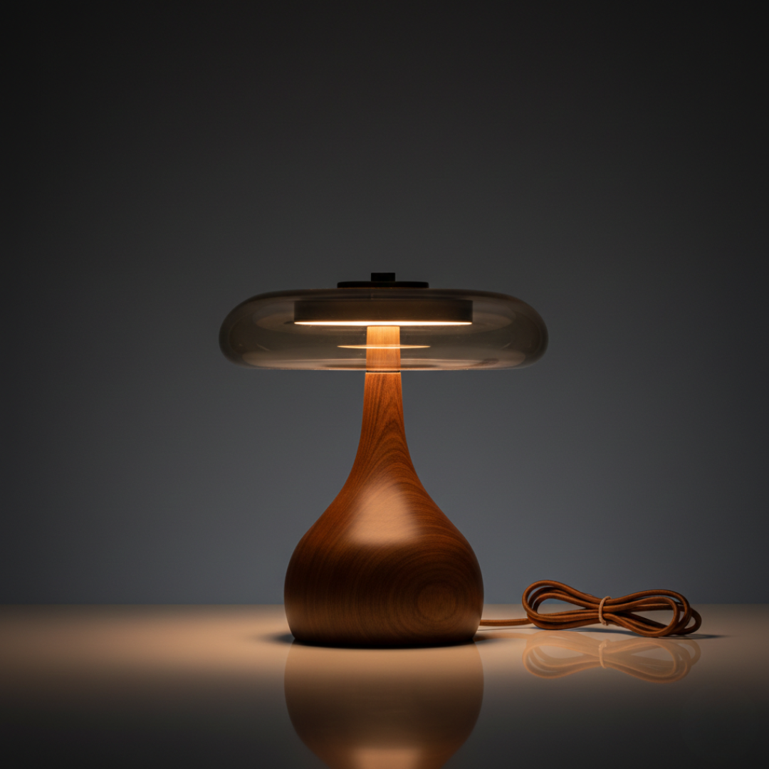 Vintage French Bedside Table Lamp