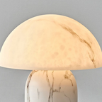Wabi-Sabi Marble Mushroom Floor Lamp