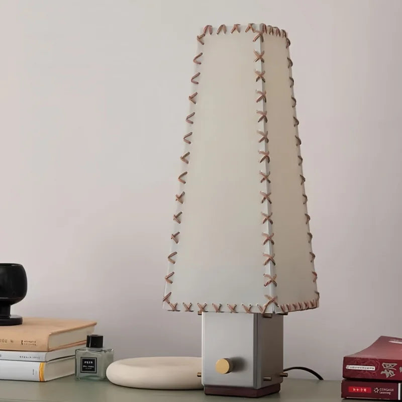 Wabi Stainless Steel and Parchment Table Lamp