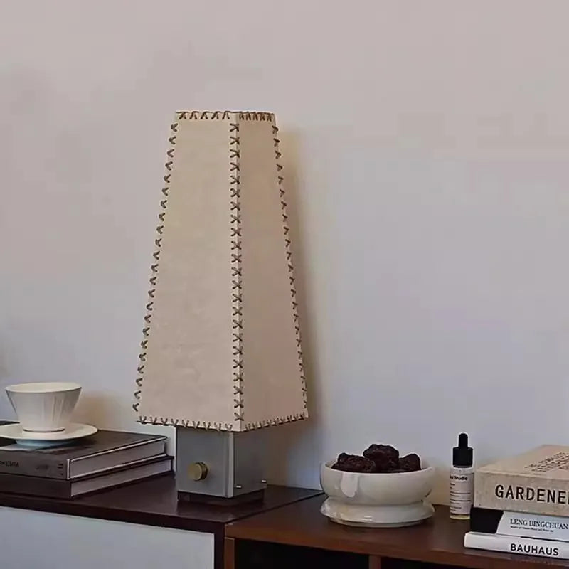 Wabi Stainless Steel and Parchment Table Lamp