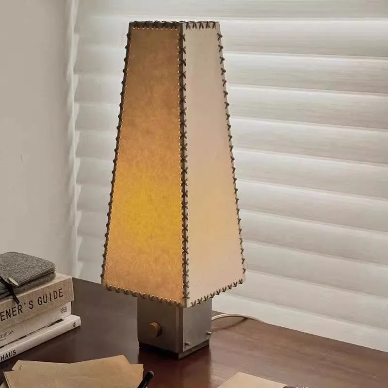 Wabi Stainless Steel and Parchment Table Lamp