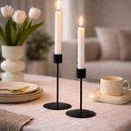 Vega Simple Iron Candlestick Holder